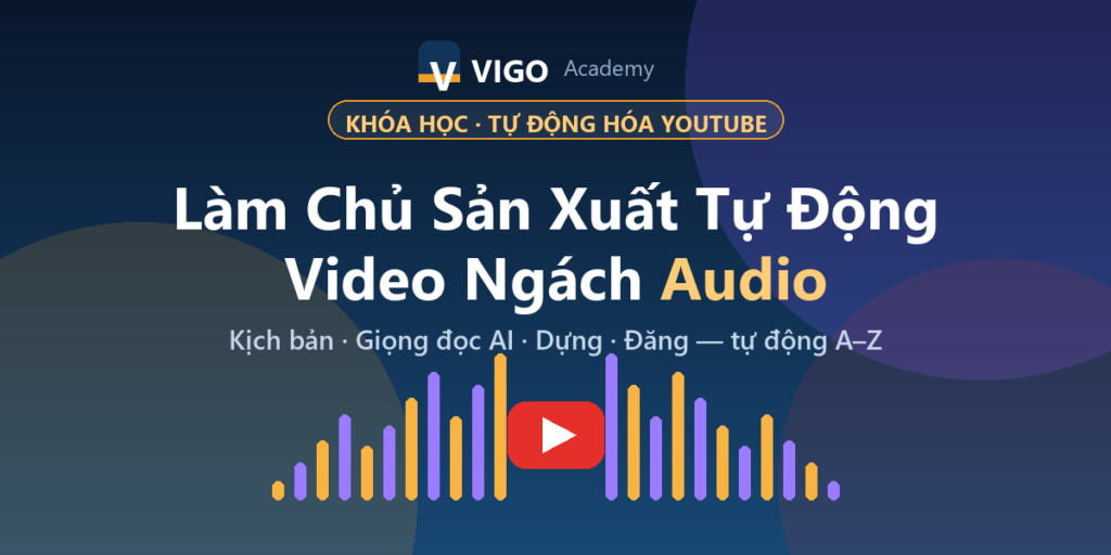 Quy Trình Sản Xuất Nội Dung Tự Động Ngách Audio